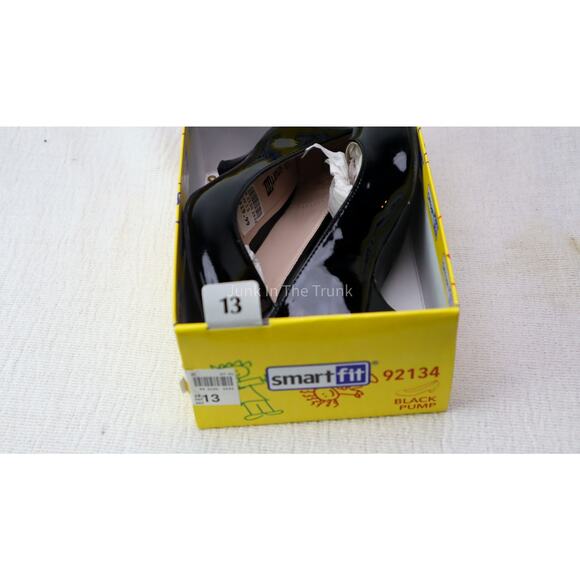 Smart Fit Girls Black Pumps (NEW) in Box Size 13 - Picture 7 of 7